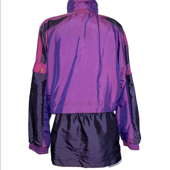WILD! 90s Vintage Purple Iridescent Tracksuit | Size XL - Picture 14 of 16